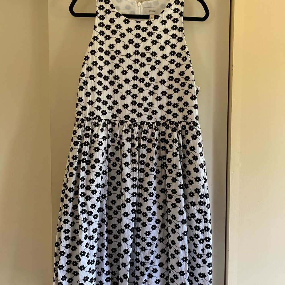 J Crew embroidered dress - pre-owned - size 16